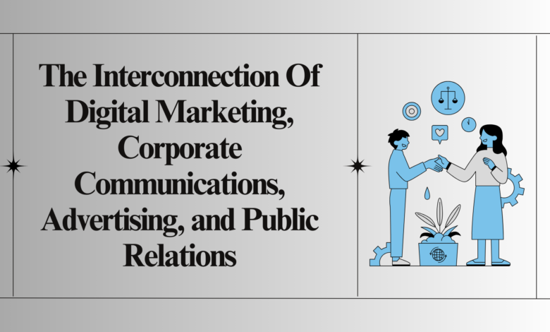 The Interconnection Of Digital Marketing, Corporate Communications, Advertising, and Public Relations