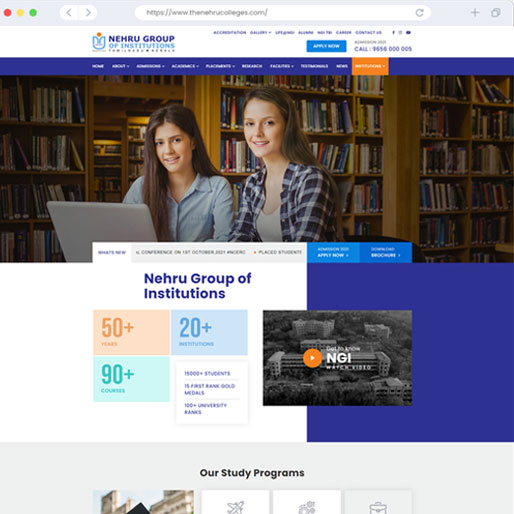 Nehru group Website