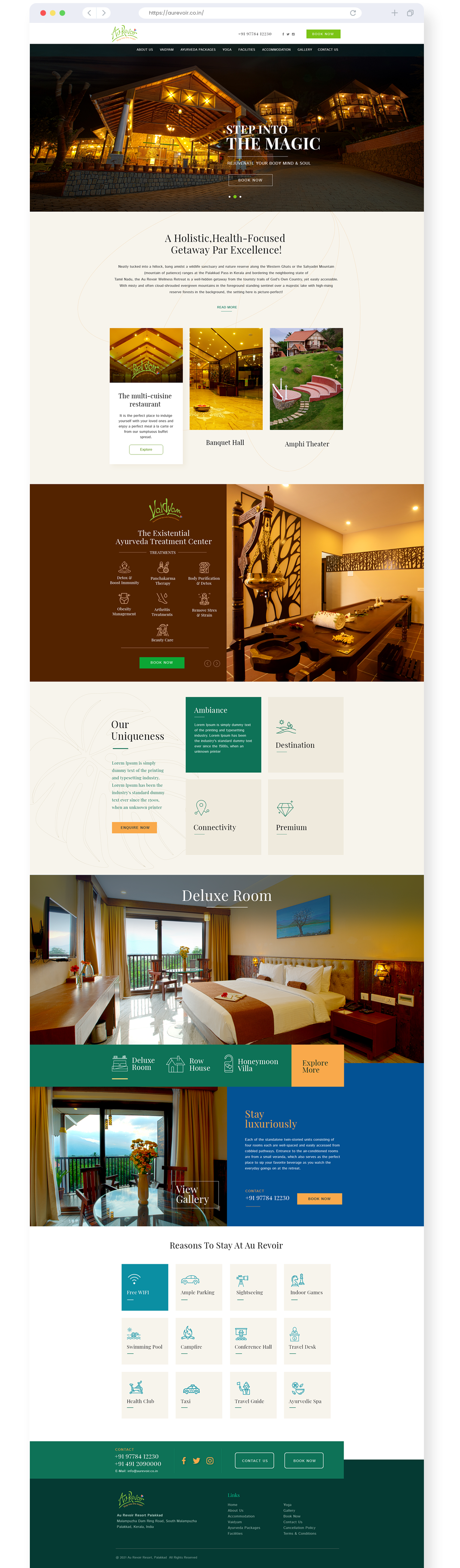 Aurevoir Resort website